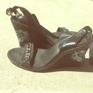 Coach platform sandals